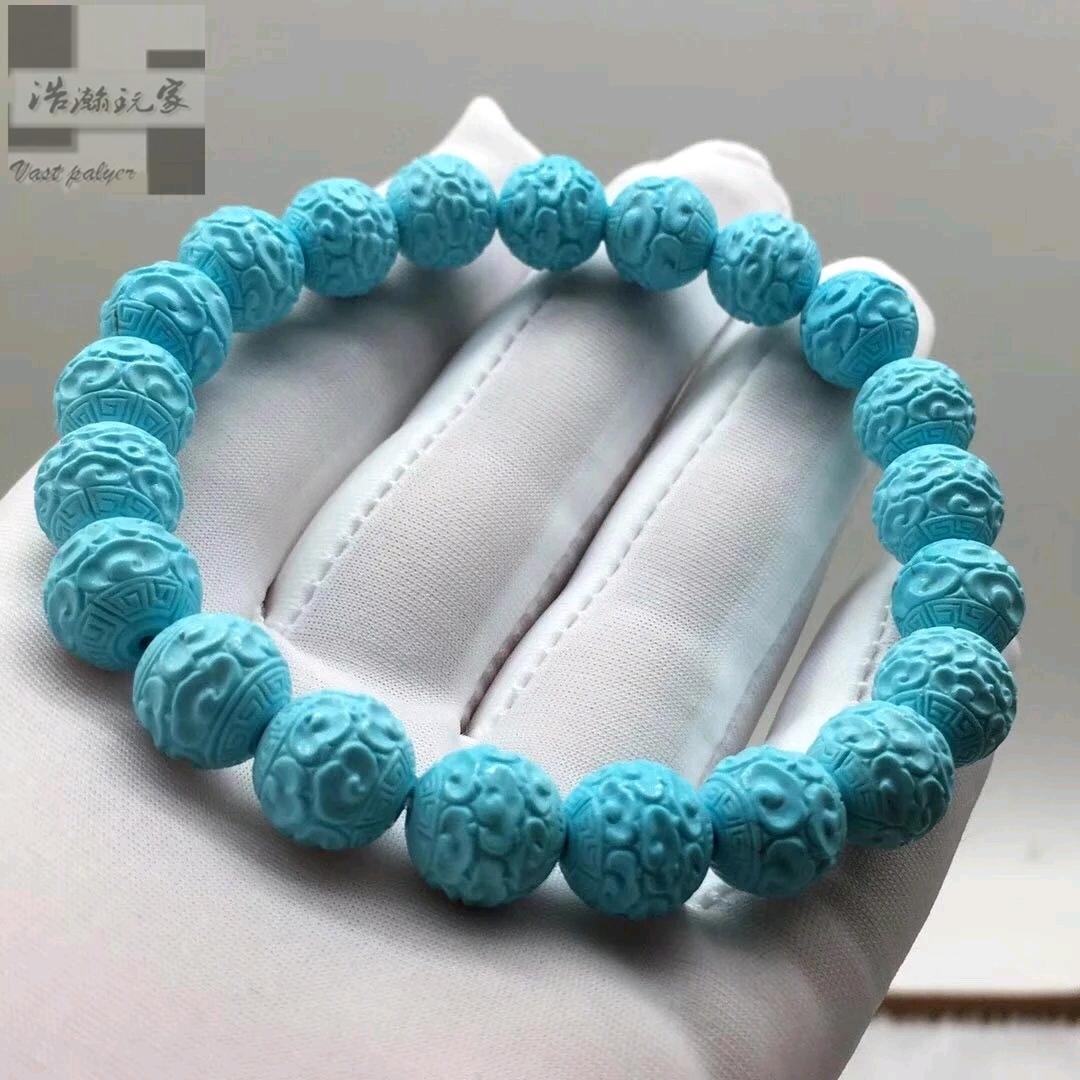 原矿高瓷高蓝云纹手串